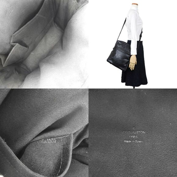 Louis Vuitton Clarkson Monogram Diffir Crossbody Bag Black Leather - Picture 6 of 6